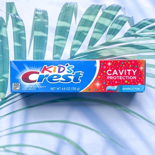 ยาสีฟัน สำหรับเด็ก ป้องกันฟันผุ Kids Cavity Protection Toothpaste Sparkle Fun 130 g (Crest®) Fluoride Anticavity, ADA