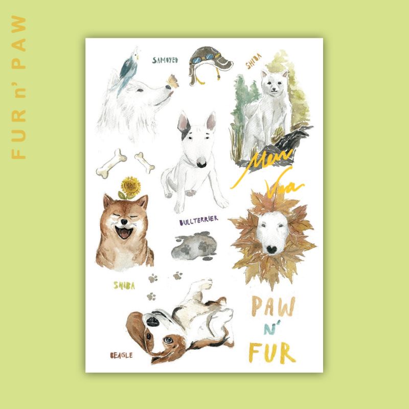 Sticker Fur n' Paw (A6)