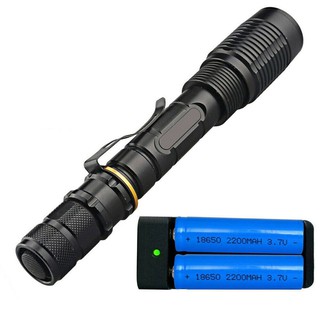 DIYMORE 350000LM XML2-T6 ไฟฉาย Zoomable Tactical LED Torch Headlamp + Charger + Battery