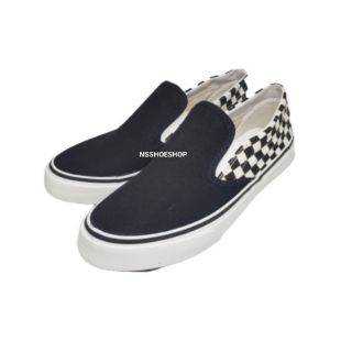 Leo ASI รองเท้าสวม Slip On Size 37-45 สีดำทูโทน