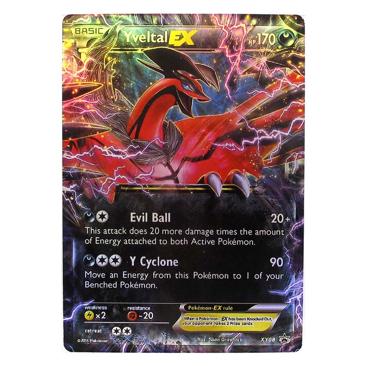 Yveltal EX XY08 อีเวลทัล Pokemon Matt Card ภาษาอังกฤษ
