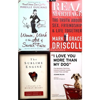 (ปกแข็ง) Women,Work &amp; the ART Of Savoir Faire / Real Marriage / The Sublime Engine / I Love You More Than My Dog
