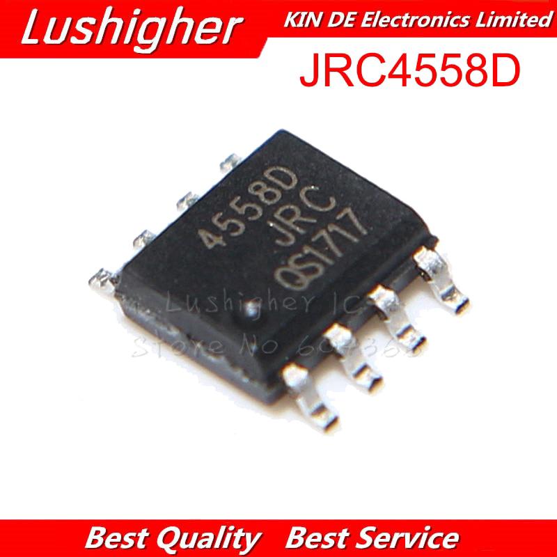 วงจรรวม SMD JRC4558D SOP8 NJM4558D SOP 4558 SMD JRC44558 10 ชิ้น