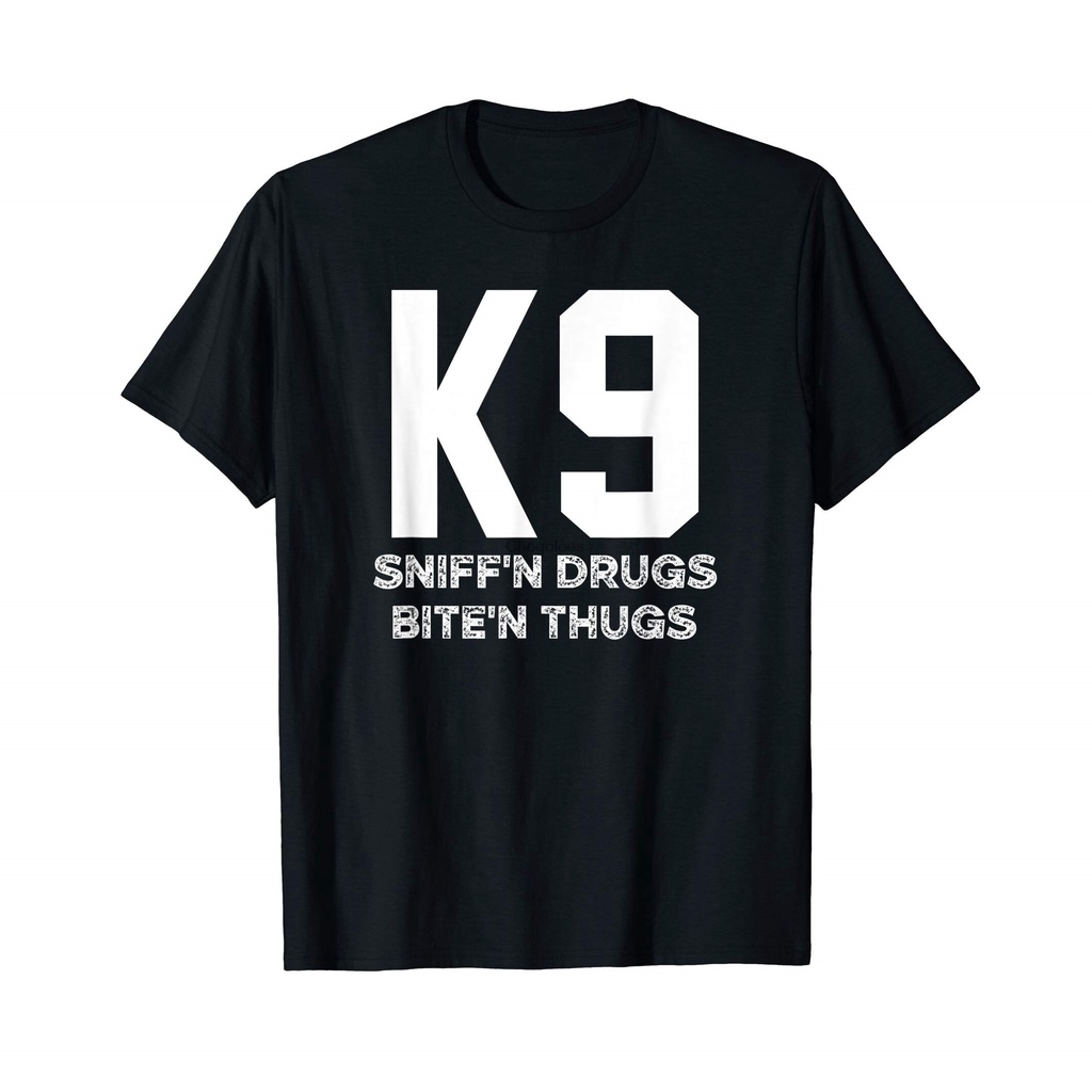 GilDan ยี่ห้อผ้าฝ้ายแท้ K9 ตํารวจ Tshirt สําหรับ Leo Cops Fbi นายอําเภอ K-9 Unit