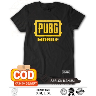 เสื้อยืด พิมพ์ลายโลโก้เกม Pubg MOBILE คุณภาพดี