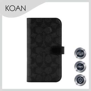 COACH Folio Case for IP 14 Pro Max - Signature C Black