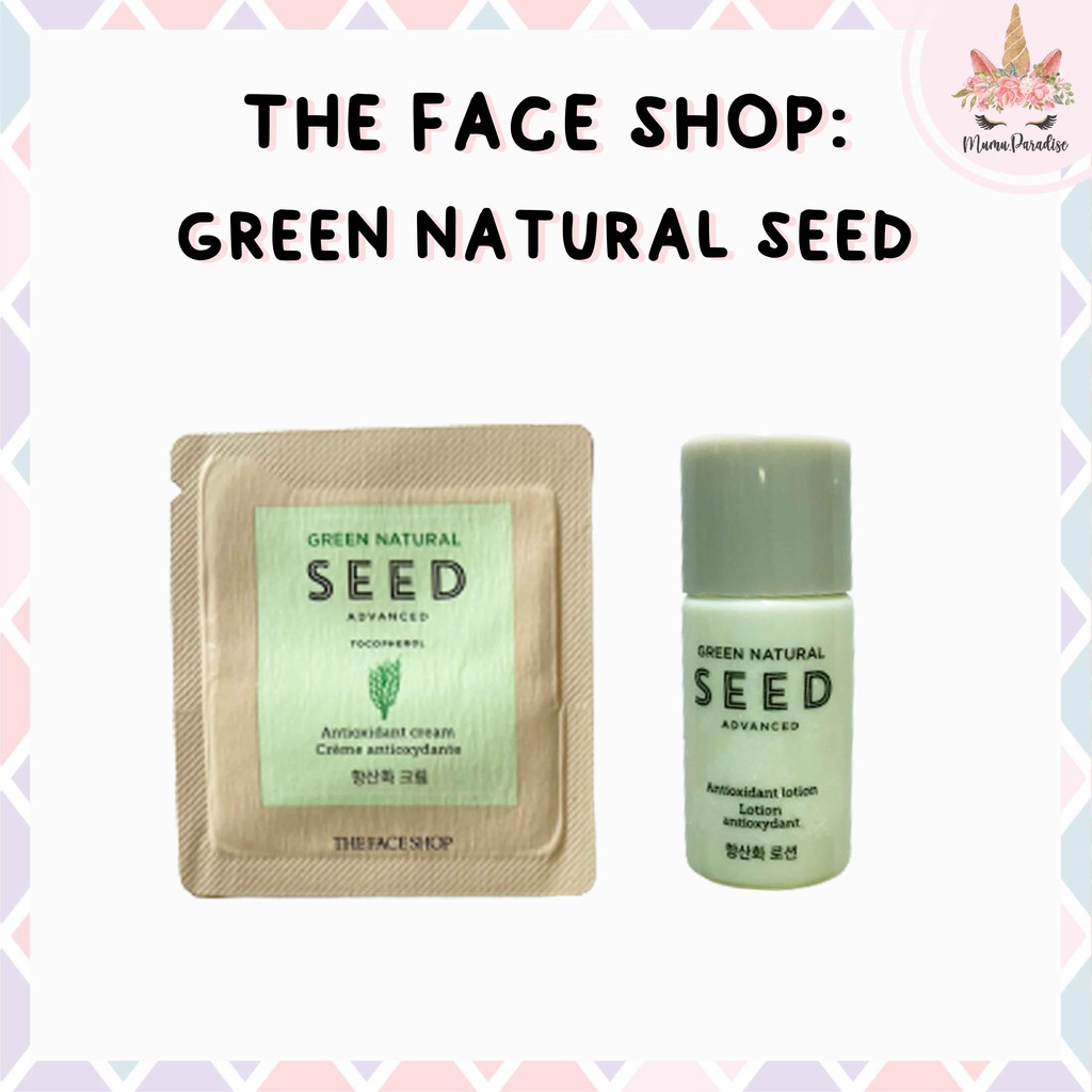 green natural seed antioxidant cream