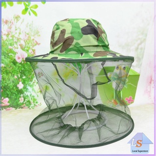 หมวกปีกกว้างกันแมลง ป้องกันยุงกัด ปกป้องแสงแดด หมวกมุ้งเดินป่า  Insect hat