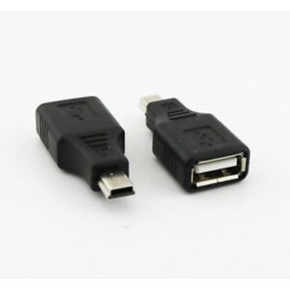 USB 2.0 Female to Mini USB Male Adapter 5 PIN OTG ต่อ USB ในรถยนต์