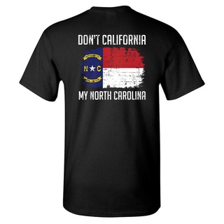 พร้อมส่ง เสื้อยืด พิมพ์ลาย DonT California My North Carolina Us หลากสี แฟชั่นฤดูร้อน สําหรับผู้ชายS-5XL