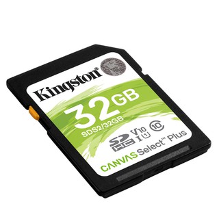 KINGSTON 32 GB SD CARD (เอสดีการ์ด)  CANVAS SELECT PLUS (SDS2/32GB)