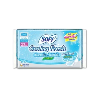Sofy Cooling Fresh Sanitary Slim Wing 23cm. 14pcs.