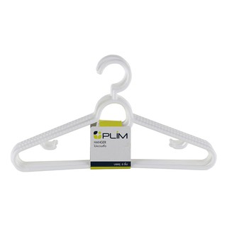 ไม้แขวนเสื้อH1175,P1175 ขาว PLIM(1x6)CLOTH HANGER H1175,P1175 WHITE PLIM PACK6