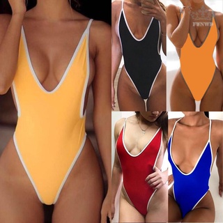 ชุดว่ายน้ํา Monokini ชุดว่ายน้ําไม่มีขาตั้งเหล็กสําหรับสตรี