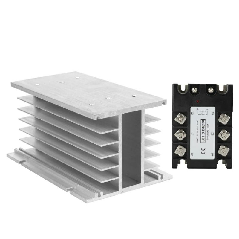 Phase Solid State Relay 10A 25A 40A 60A 80A 100A 120A 200A อลูมิเนียมระบายความร้อนด้วย