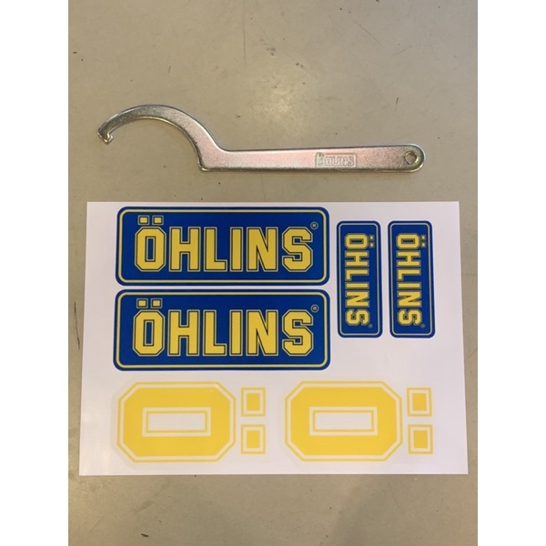 ปะแจ C ปรับตั้งโช๊คพร้อมสติ๊กเกอร์ OHLINS