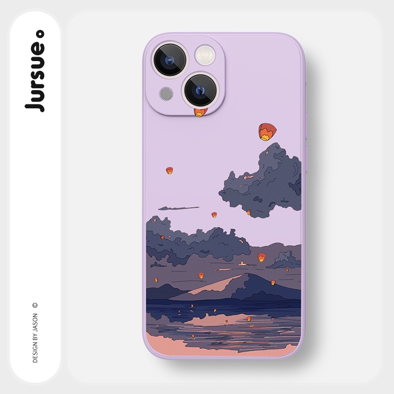 JURSUE เคสไอโฟน เคสซิลิโคนนุ่มขอบเหลี่ยมกันกระแทกน่ารักตลก เคสโทรศัพท์ Compatible for iPhone 13 12 11 Pro Max SE 2020 X XR XS 8 7 6 6S Plus พลัส Y1663 ราคา ถูกที่สุด ดีลบีเคเค แกลเลอรีภาพที่ 3