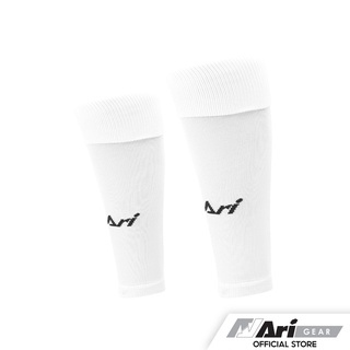 ARI SLEEVE SOCKS - WHITE ถุงเท้าฟุตบอลตัดข้อสำเร็จรูป อาริ สีขาว