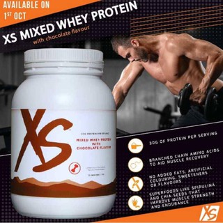 (สอบถาม stock ก่อนโอนเงินทุกครั้ง) XS Mixed Whey Protein with Chocolate Flavour (1kg) เวย์โปรตีน รสช๊อคโกแลต