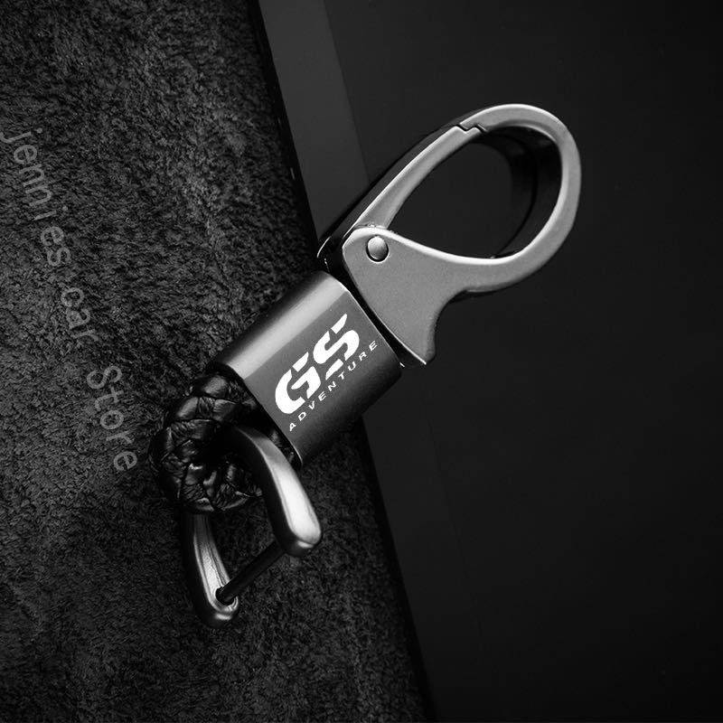 ประณีตพวงกุญแจExquisite metal leather cord keychain for BMW R1250 GS