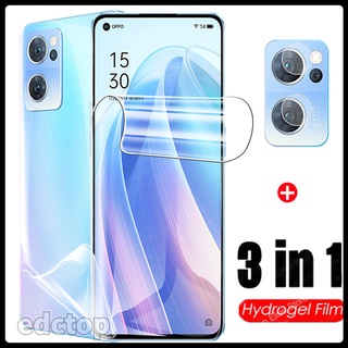 3 in 1 Hydrogel Film On For Oppo Reno7 5G Soft TPU Cover for Reno7 Reno 7 Pro SE 7Pro 7SE 5G Screen Protector Film