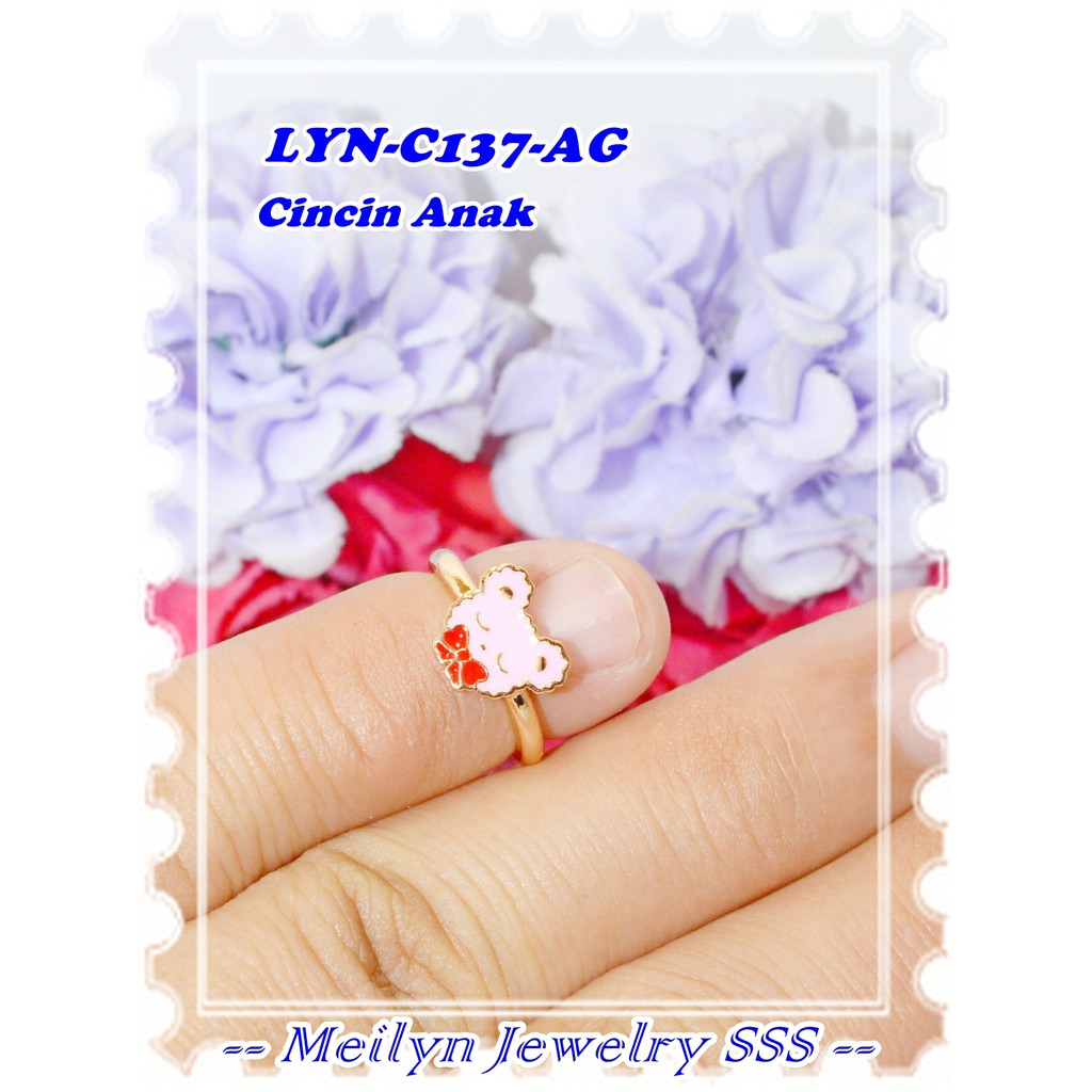 LYN Original Meilyn Brand 18K Gold Plated Ring สําหรับเด็ก