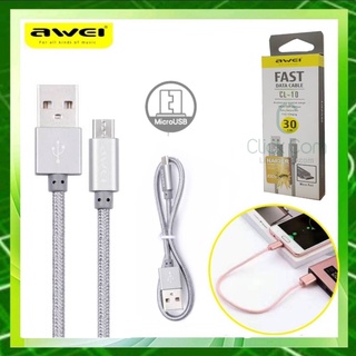 สายชาร์จ Awei CL-10 Micro USB  Fast Charging Data Cable สายยาว 30 cm