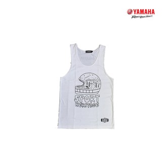 YAMAHA เสื้อกล้าม TANK TOP สีขาว