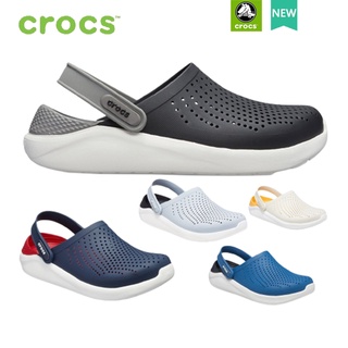 Crocs LiteRide Clog crocs แท้ รองเท้า  สไตล์รองเท้ายอดนิยม สําหรับทุกเพศ