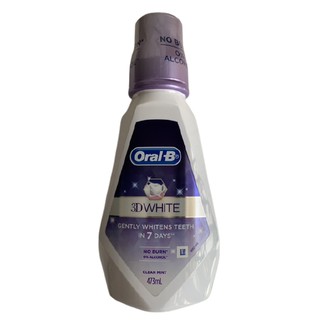 ล้อตใหม่เพิ่งเข้า Oral-B น้ำยาบ้วนปาก 3D White ขนาด 473ml สินค้าล้อตใหม่เพิ่งเข้าหมดอายุ 5/2/2026