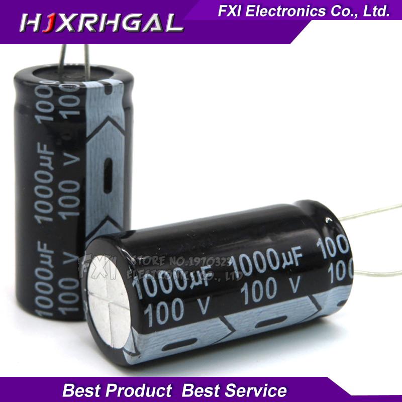 ตัวเก็บประจุไฟฟ้า 100 V 1000 Uf 18x35 . 1000 Uf 100 V 18x35 5 ชิ้น