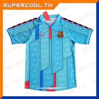 Barcelona 1996/1997 เสื้อบอลบาซ่าย้อนยุค เสื้อบอลบาเซโลน่ารุ่นเก่า เสื้อบาซ่ายัอนยุค Kappa