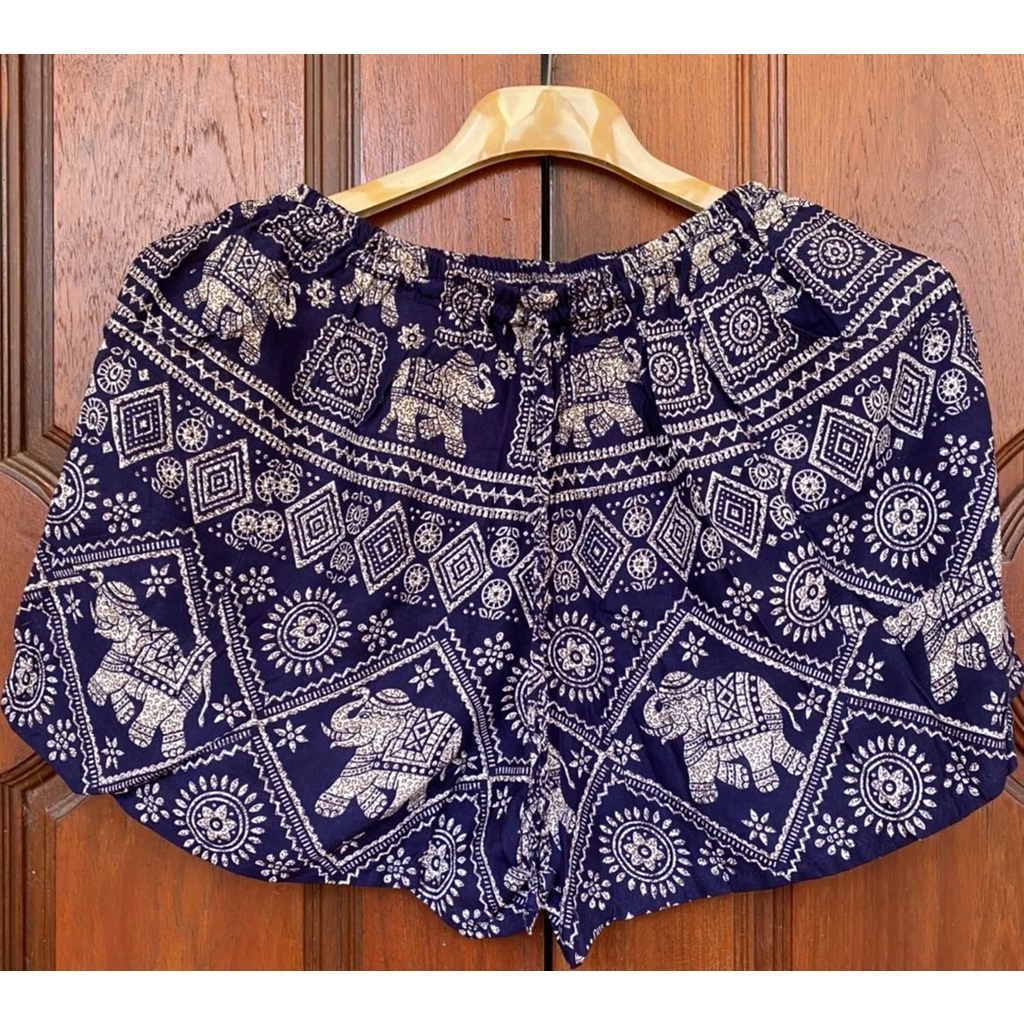 กางเกงขาสั้น กางเกงลายช้าง  ขาสั้น ผู้ชาย/หญิง Shorts /Women Shorts /Elephant Printed