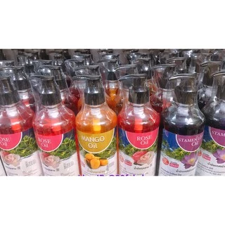 BANNA Oil 450ml. น้ำมันทาผิวบ้านนา น้ำมันนวดตัว น้ำมันสปา อโรม่า massage oil