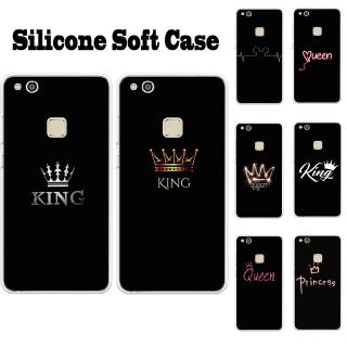 เคสโทรศัพท์มือถือ Huawei P8 P9 P10 Lite ปลอก TPU อ่อน Queen King