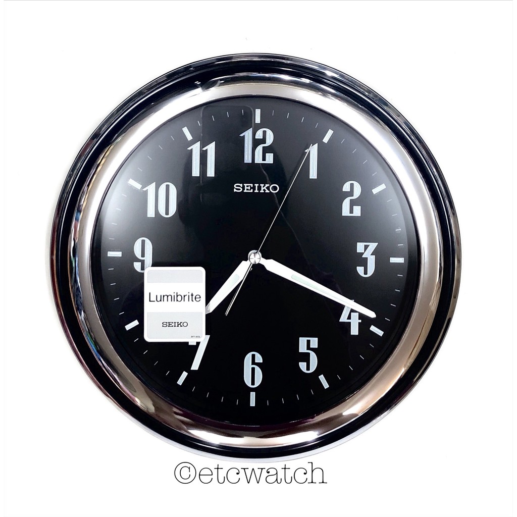 พร้อมส่ง&gt; นาฬิกาแขวน Seiko QXA313 หน้าพรายน้ำสามารถมองเห็นในที่มืด ขนาด 11.5 นิ้ว