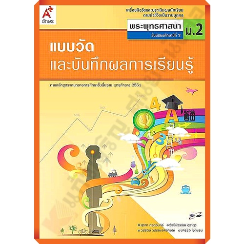 แบบวัดและบันทึกผลการเรียนรู้การพระพุทธศาสนาม.2 /8858649111722 #อักษรเจริญทัศน์(อจท)