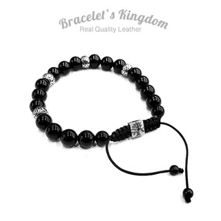 สร้อยข้อมือหินนำโชค Black Onyx