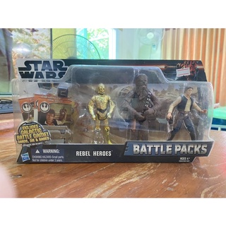 Star Wars Battle Packs REBEL HEROS Hasbro