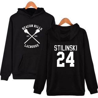 เสื้อฮู้ดดี้ ลาย Beacon Hills Teen Wolf Fan Stilinski 24 พลัสไซซ์ ของขวัญวันเกิด สําหรับผู้ชาย