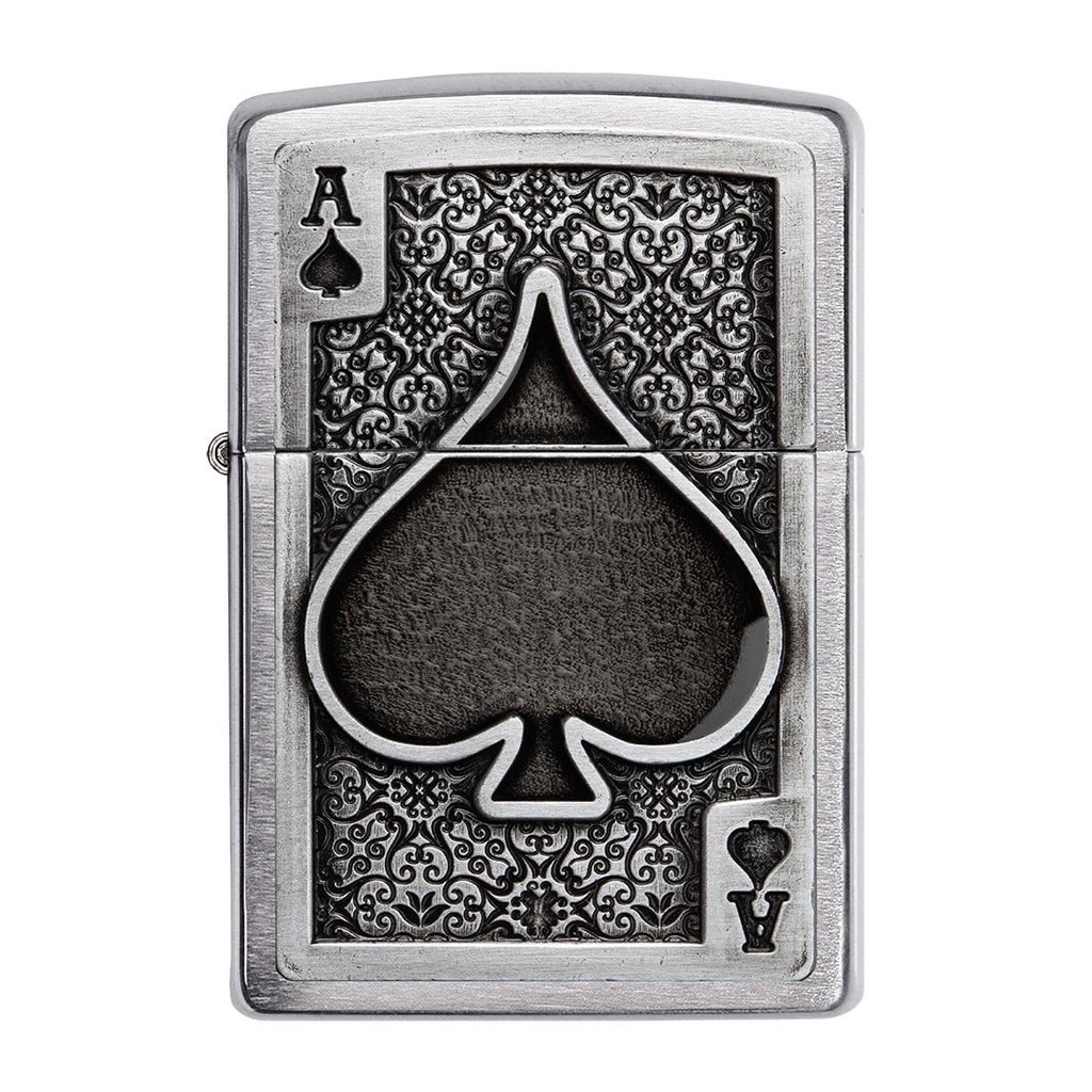 ซิปโป้ รุ่น 49637 Ace Of Spades Emblem  ของแท้ รับประกันตลอดชีวิต นำเข้าและจำหน่ายโดยตัวแทนจำหน่าย