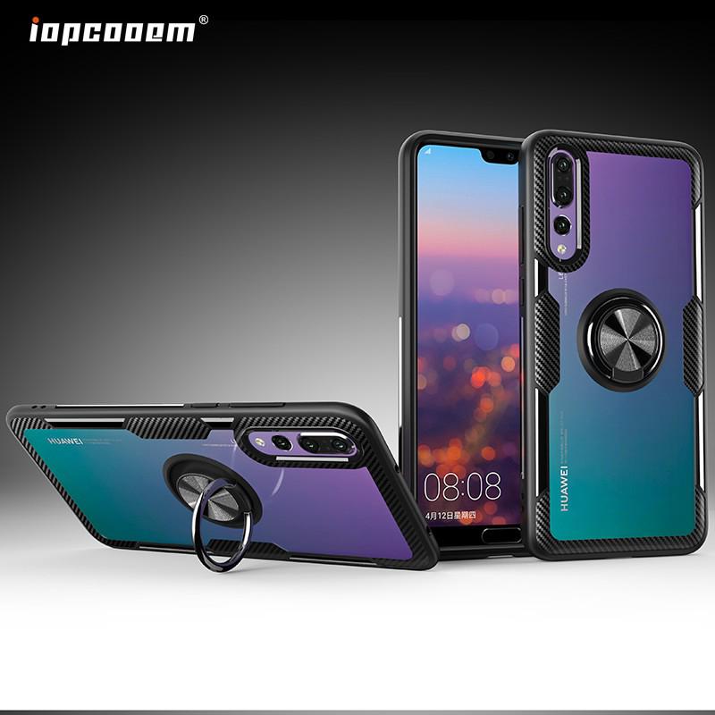 เคสโทรศัพท์กันกระแทกเกราะแข็งใส แหวนแม่เหล็ก สำหรับ Huawei P30 Pro P20 Pro Case P30 Lite Nova 4E 4