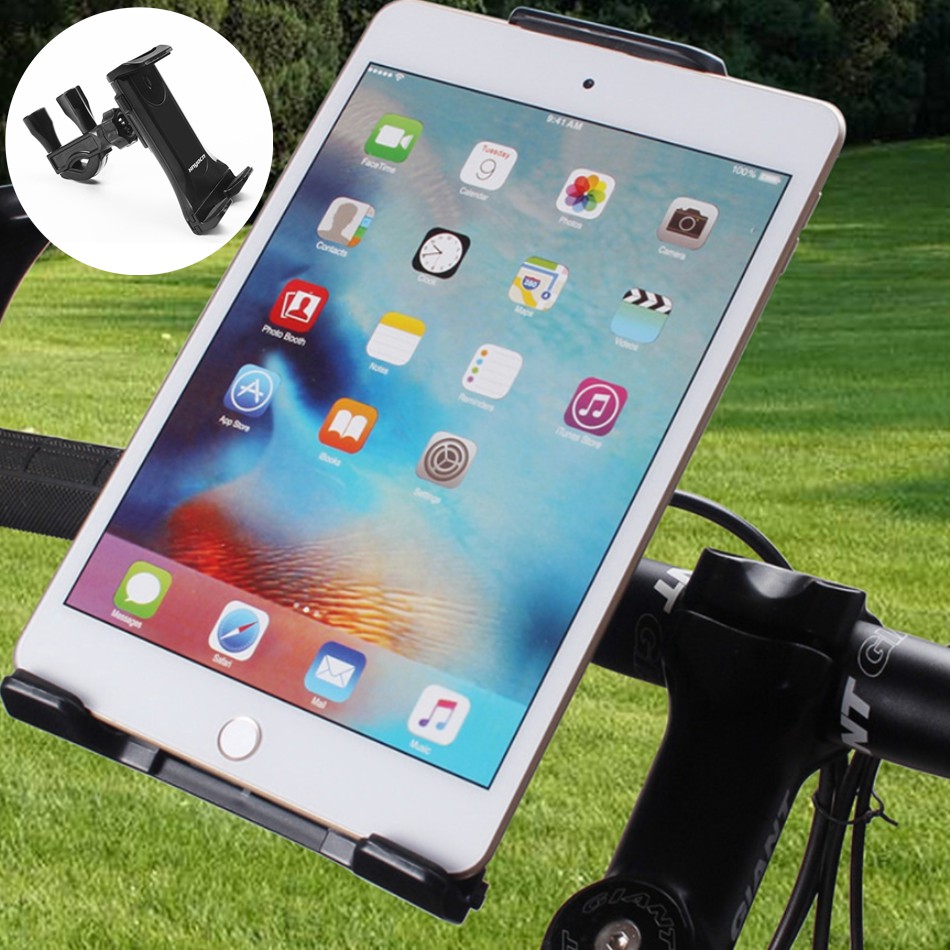 ขาตั้งซ่อม iPad ขายึดไรเดอร์ แท็บเล็ต/โทรศัพท์มือถือ ที่วางจักรยาน/แฮนด์รถ แท่นวางคอมพิวเตอร์แท็บเล็ตสําหรับรถจักรยานยนต์ รองรับอุปกรณ์อัจฉริยะ 4-12.9