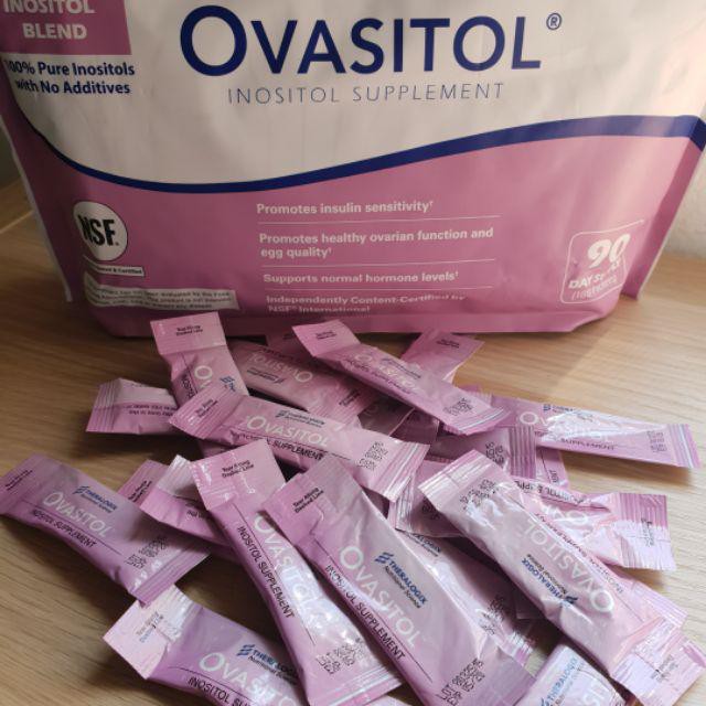 50% Sale EXP 04/2026 อิโนซิทอล Ovasitol Inositol Powder Supplement 30 Pieces (Theralogix®) สำหรับผู้หญิงต้องการบำรุงไข่