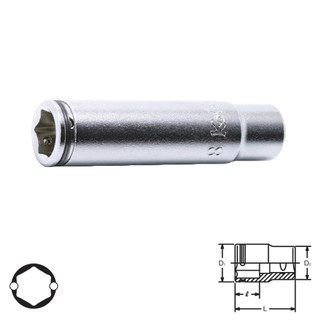 KOKEN 2350M-12 ลูกบ๊อกยาว NUT GRIP 1/4"-12mm | MODERTOOLS OFFICIAL