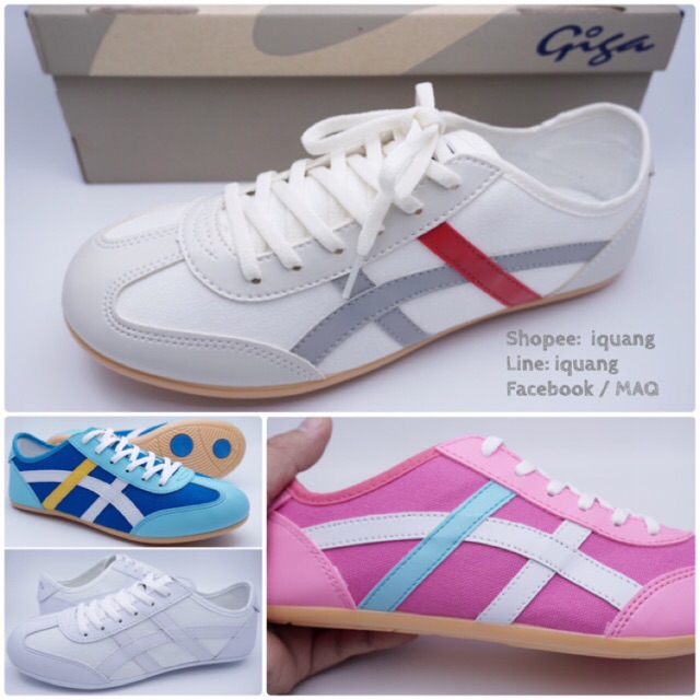 รองเท้าผ้าใบ Giga(กีก้า)​ บางเบาสุดๆ​ ใส่เที่ยว​ เรียน​ ทำงาน​ ลำลองทั่วไป​ GA03​ GA05 GA16 ครีม​ ชม