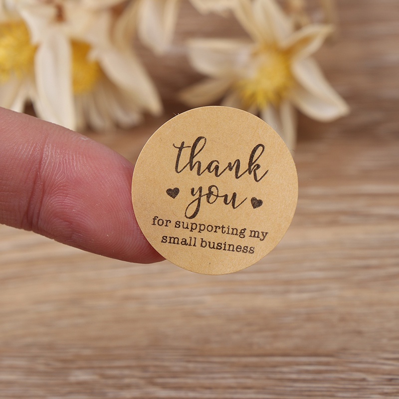 {FCC} Kraft Paper Thank You for Supporting My Small Business Stickers ...