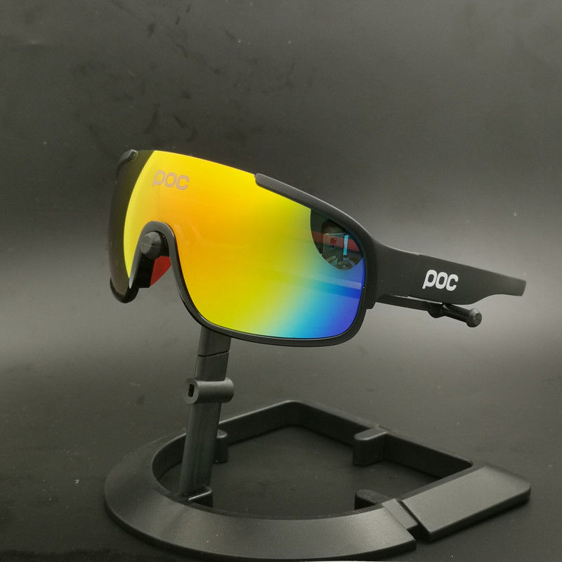 Poc Uv400 Cycling Glasses Men Women Tr90 Frame 3lens Polarized Outdoor