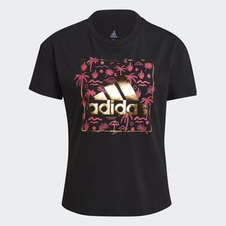 Adidas เสื้อยืดผู้หญิง Big Logo Foil Graphic Tee ( GL0921 )