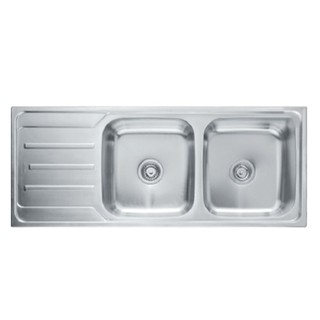 Embedded sink BUILT-IN 2B1D HAFELE HERCULES 495.39.306 LH Sink device Kitchen equipment อ่างล้างจานฝัง ซิงค์ฝัง 2หลุม 1ท